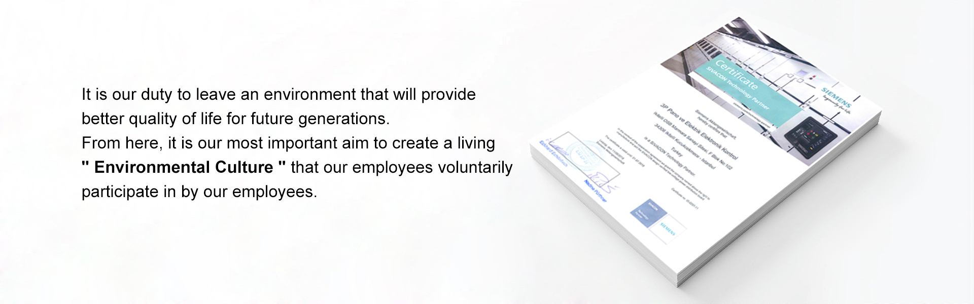 OUR QUALITY POLICY